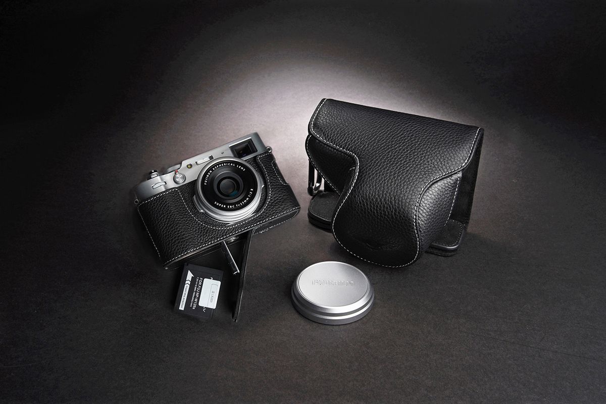 Genuine Real Leather Full Camera Case Bag Cover for FUJIFILM X100V